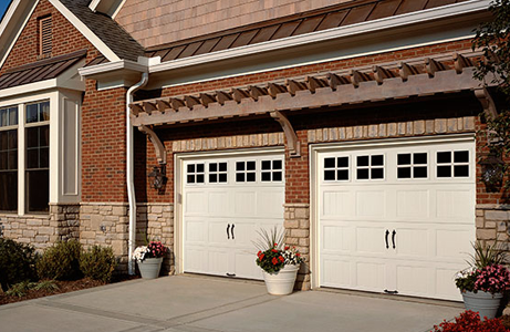 vintage white garage