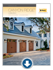 Carriage house garage doors - Canyon Ridge